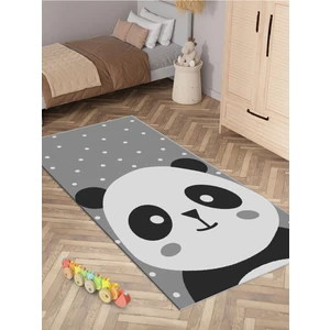 Sevimli Panda Halısı Yıkanabilir Kaymaz Taban Çocuk Odası