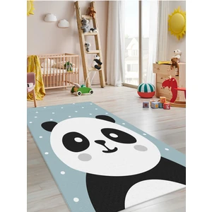 Sevimli Panda Halısı Yıkanabilir Kaymaz Taban Çocuk Odası