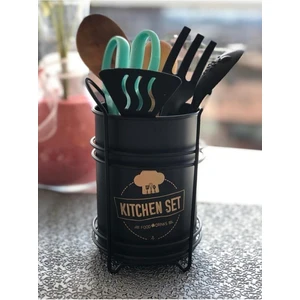 Kaşıklık Tezgah Üstü Dekoratif Metal Kaşıklık Çatallık Büyük Boy