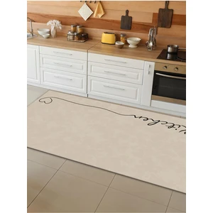 Makinede Yıkanabilir Kaymaz Taban Leke Tutmaz Dijital Baskı Mutfak Halısı