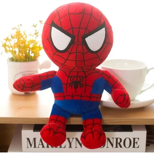 Ithal Kumaş Marvel Spiderman Örümcek Adam Anime Versiyon Figür Peluş Oyuncak Uyku Oyun Arkadaşı 27CM