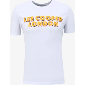 Lee Cooper Bisiklet Yaka Beyaz Erkek T-Shirt 232 Lcm 242028 Mıke Beyaz