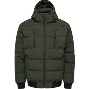 Only & Sons Haki Erkek Mont Onscaın Quılted Jacket Otw