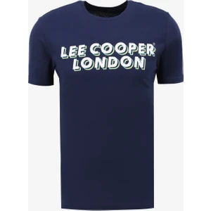 Lee Cooper Bisiklet Yaka Lacivert Erkek T-Shirt 232 Lcm 242028 Mıke Lacivert