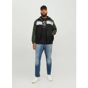 Jack & Jones Standart Koyu Yeşil Erkek Ceket 12243517_JJERUSH Hood Bomber Noos P