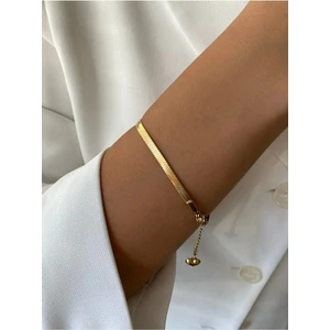 Kadın Yüksek Kaliteli Çelik Italyan Kararmaz Ayarlanabilir Bileklik