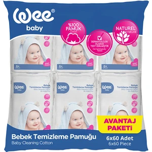 Wee Baby Temizleme Pamuğu 6X60'LI
