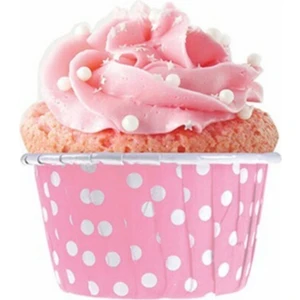 Muffin Cupcake Kek Kalıbı Puantiyeli Özel Pet Kapsül 20 Adet
