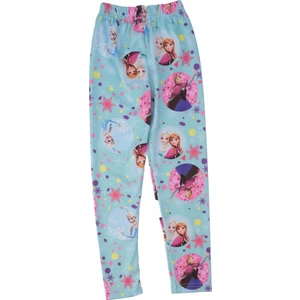 Kız Çocuk Beli Lastikli Dijital Baskılı Elsa Tayt