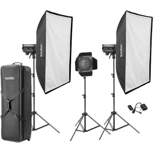 DP600 Iıı V 600W 3'lü Paraflaş Kit Led Model Lambalı