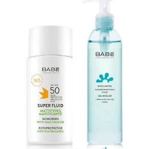 Super Fluid Matificante Matifiant SPF50 Suya Dayanıklı Güneş Kremi 50 ml & Micellar Jel 90 ml