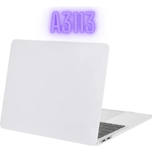 TEKNETSTORE Apple Macbook Air M3 13.6 Inç 2024 M3 Çip A3113 Uyumlu Mat Şeffaf Kılıf Koruyucu Sert Kapak Parlak