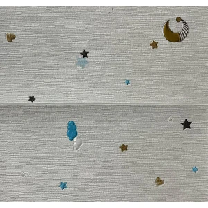 Renkli Duvarlar 70X70CM 1 Adet Yapışkanlı Modern Yıldız Uzay Tema Desen Çoçuk Odası Salon Duvar Kağıdı Paneli NW164