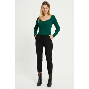 Cigarette 3 Çıtlı Pantolon - Siyah