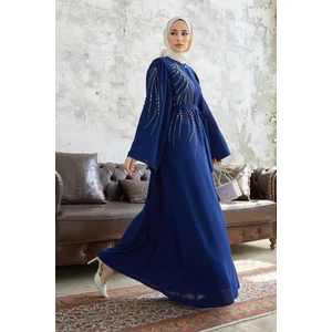 Viona Taşlı Abaya - Indigo