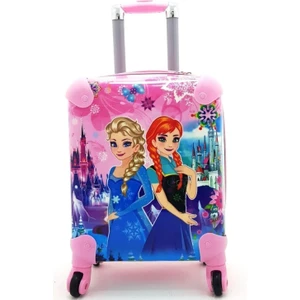 Protocol London Disney Frozen Karlar Ülkesi Elsa ve Anna Kız Çocuk Valizi Pembe