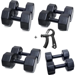 Ps Spor 4 Çift Dambıl Set+Sayaçlı Ayarlanabilir El Yayı = 3 kg 6 kg 8 kg  10 kg