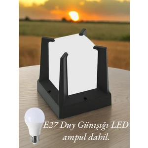 Full Reyon Günışığı Ampul Dahil E27 Duy Bahçe Duvar Armatürü, Modern Yeni Tasarım Dekoratif Set Üstü Aplik