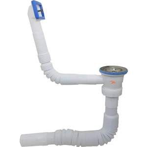 Yıldırım Nalbur Damlalıklı Körüklü Sifon Yandan Evye Sifon Lavabo Borusu Taşmalı