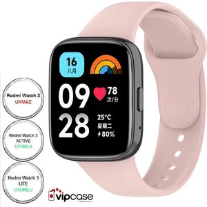 Vip Case Xiaomi Redmi Watch 3 Active ve Watch 3 Lite Uyumlu Akıllı Saat Bileklik Silikon Kordon