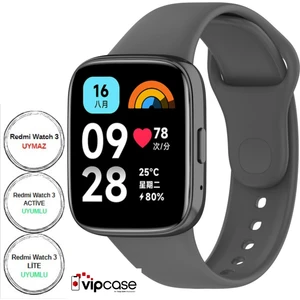 Vip Case Xiaomi Redmi Watch 3 Active ve Watch 3 Lite Uyumlu Akıllı Saat Bileklik Silikon Kordon