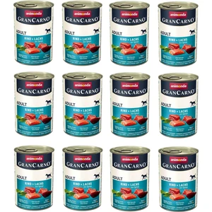 Grancarno Sığır ve Ispanaklı Köpek Konserve 400 Gr. x 12 Adet
