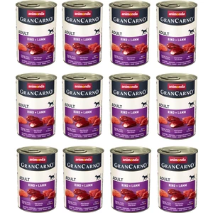 Grancarno Sığır ve Kuzu Etli Köpek Konserve 400 Gr. x 12 Adet