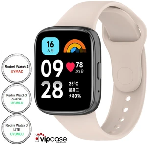 Vip Case Xiaomi Redmi Watch 3 Active ve Watch 3 Lite Uyumlu Akıllı Saat Bileklik Silikon Kordon