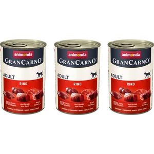 Grancarno Sığır Etli Köpek Konserve 400 Gr. x 3 Adet