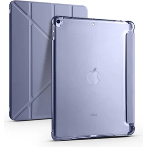 Apple iPad 8. Nesil 10.2 Inc (2020) Yatay ve Dikey Standlı Antişok Köşe Korumalı Kalemlikli Origami Slikon Kılıf A2270 A2428 A2429 A2430