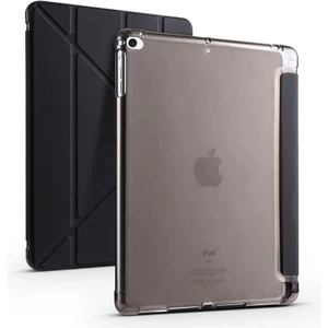 Apple iPad 6.nesil 9.7 Inc (2018) Yatay ve Dikey Standlı Antişok Köşe Korumalı Kalemlikli Origami Slikon Kılıf A1893 A1954