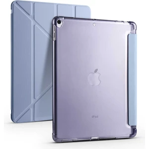 Apple iPad 8. Nesil 10.2 Inc (2020) Yatay ve Dikey Standlı Antişok Köşe Korumalı Kalemlikli Origami Slikon Kılıf A2270 A2428 A2429 A2430