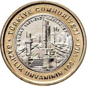 Aselin Dünyası Gazilik Unvanının 100.YILI Tedavül Hatıra Parası Koleksiyon