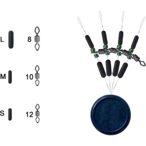 Diamond Rolling Green Beads & Stoppers Small