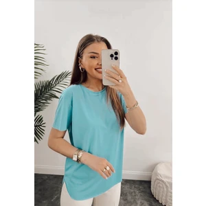 Unique Style Marka Dökümlü Tam Kalıp Rahat Kumaş Basic Tişört