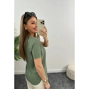Unique Style Marka Dökümlü Tam Kalıp Rahat Kumaş Basic Tişört