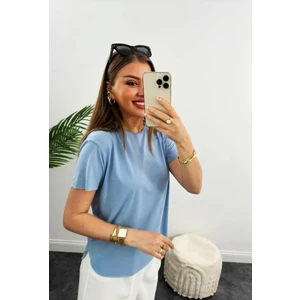 Unique Style Marka Dökümlü Tam Kalıp Rahat Kumaş Basic Tişört