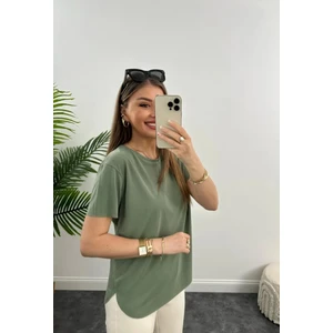Unique Style Marka Dökümlü Tam Kalıp Rahat Kumaş Basic Tişört