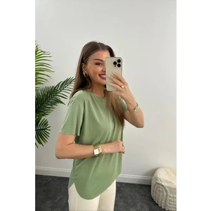 Unique Style Marka Dökümlü Tam Kalıp Rahat Kumaş Basic Tişört