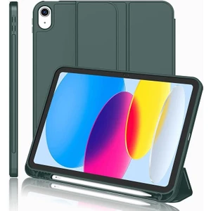 Apple iPad 10. Nesil 10.9 (2022) Kalemlikli Yatay Standlı Stromix Smart Kılıf A2696 A2757 A2777 A3162