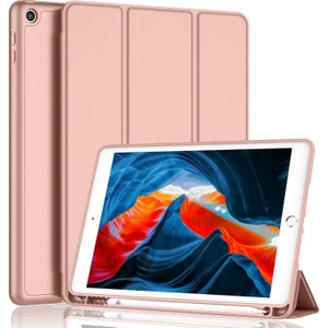 Apple iPad 8. Nesil 10.2 Inc (2020) Kalemlikli Yatay Standlı Stromix Smart Kılıf ve Ekran Koruyucu A2270 A2428 A2429 A2430