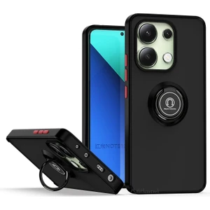 M.TK Moveteck Xiaomi Redmi Note 13 4g Kılıf Mat Parmak Izi Yapmaz Renkli Tuşlu Yüzüklü Standlı Kamera Korumalı Zırh