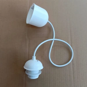 Ada Avize Ada Özel Yapım Kablolu Plastik Sarkıt E27 Beyaz Duy Tesisatı