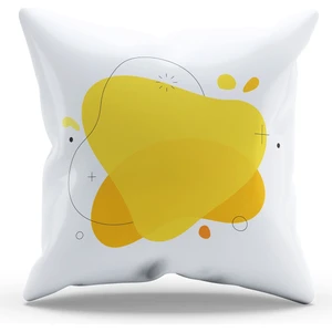 Çift Tarafı Baskılı Geo Design - 1 Desenli Süet Kırlent Kılıfı