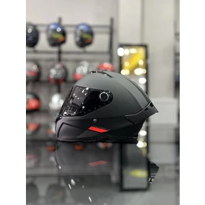 Helmets Thunder 4 Matt Black Kask Şeffaf Vizörlü