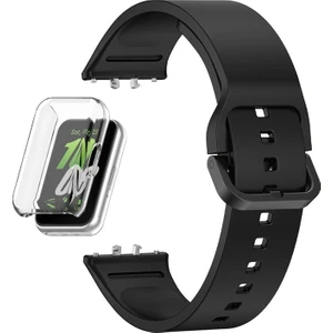 Samsung Galaxy Fit 3 Kordon + Ekran Koruyucu Kasa Şeffaf