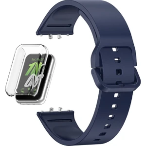 Samsung Galaxy Fit 3 Kordon + Ekran Koruyucu Kasa Şeffaf