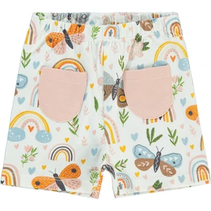 Civil Baby Kız Bebek Şort 6-18 Ay Ekru