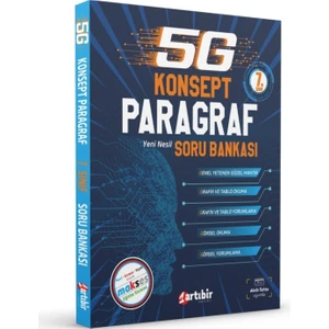 Artıbir Yayınları 7. Sınıf 5G Konsept Paragraf Yeni Nesil Soru Bankası (Kolay-Orta-Zor)M.a.k.s.e.s