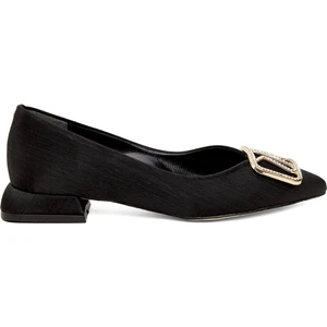 077-608-2S Kadın Klasik Topuklu Ayakkabı Siyah